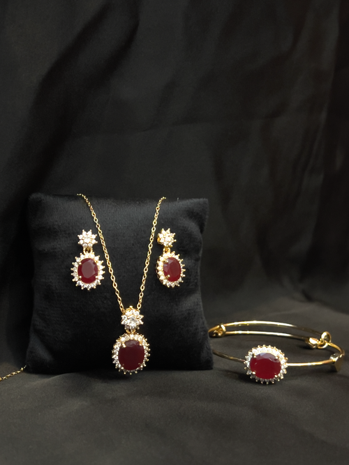 Mahroon Blossom Set
